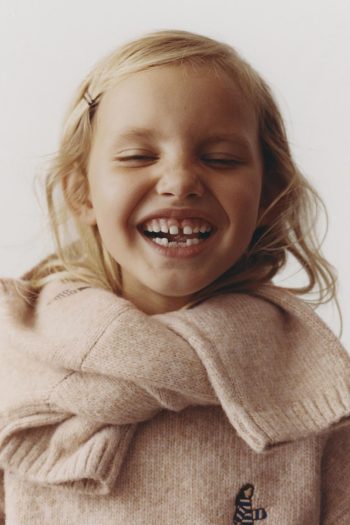 Embroidered Knit Sweater with Wool