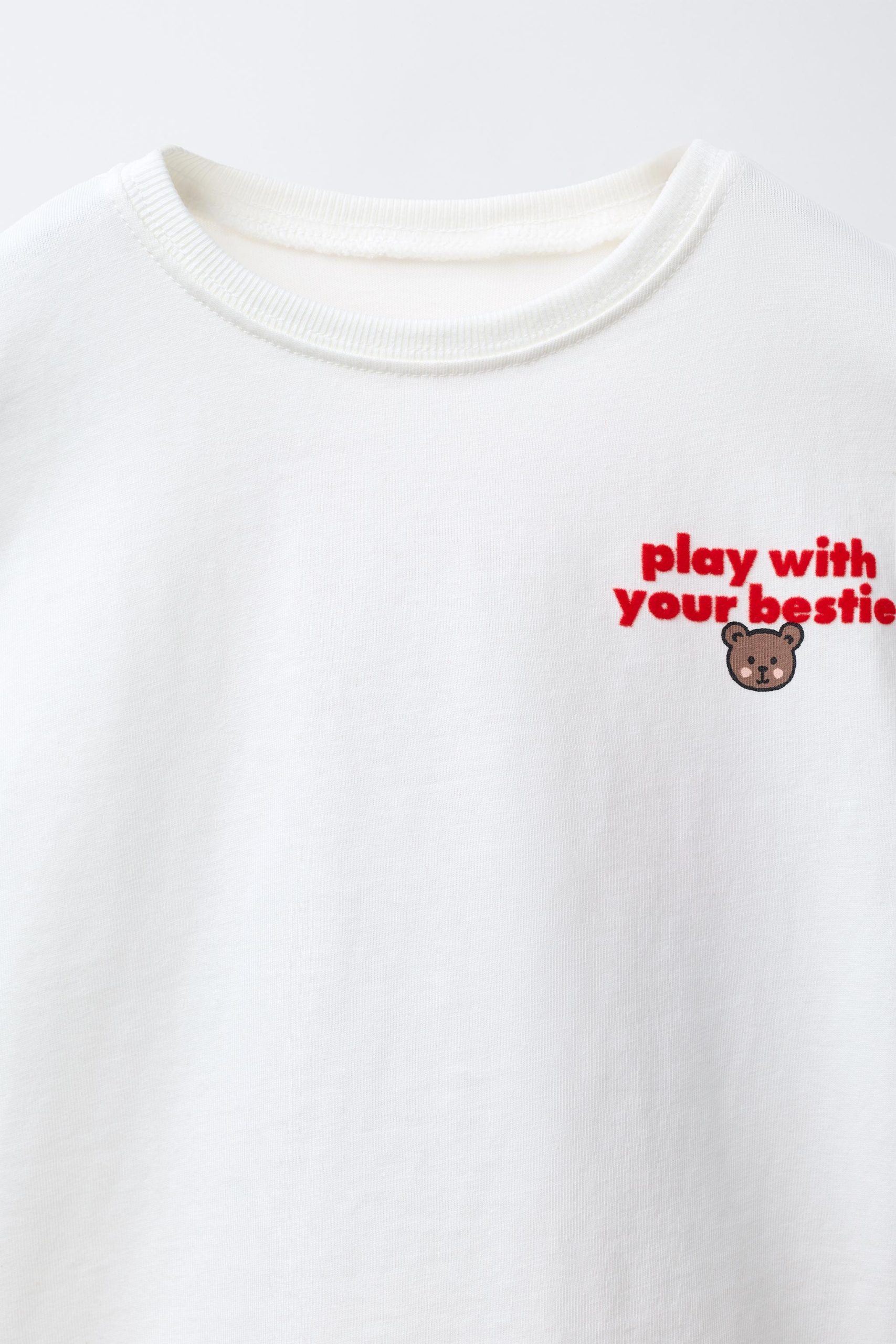 01716522250-e3.jpg Flocked Slogan T-Shirt