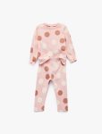 Baby Girl Cotton Polka Dot 2-Piece Leggings and T-Shirt Set