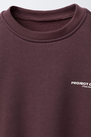 Slogan Sweatshirt and Joggers Set