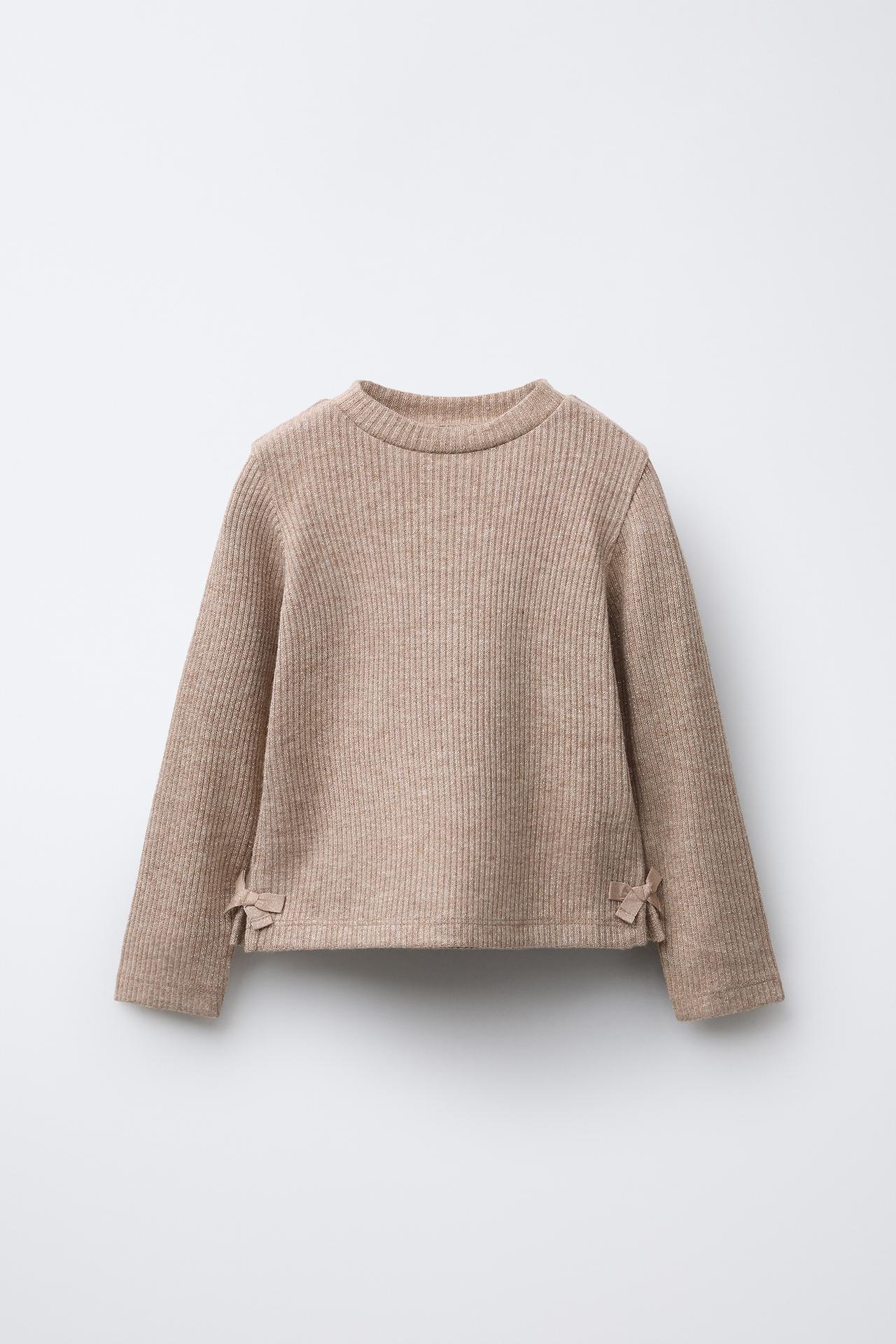 02878505707-e1.jpg Ribbed Shiny Bow T-Shirt