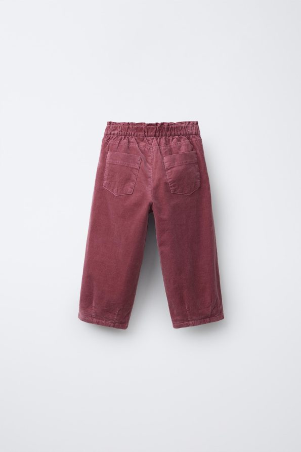 Lined Needlecord Baggy Trousers