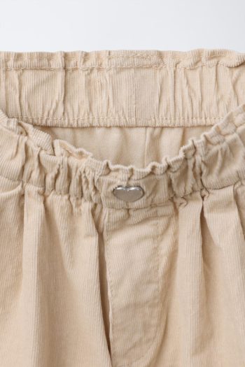 Lined Needlecord Baggy Trousers