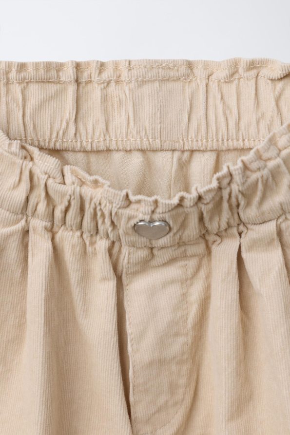 Lined Needlecord Baggy Trousers