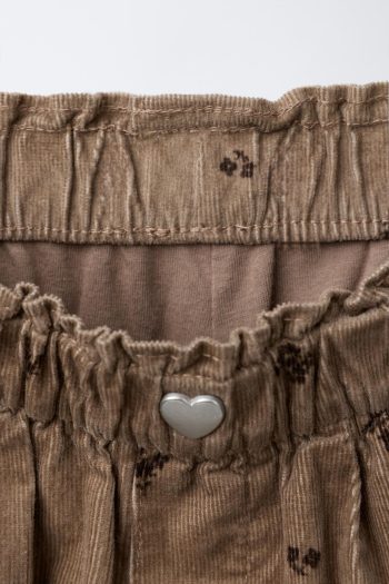 Lined Needlecord Baggy Trousers