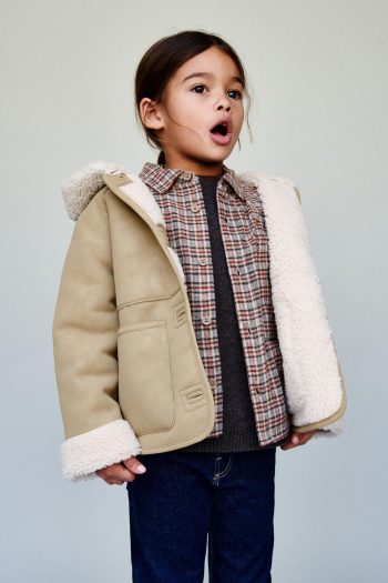 Double-Faced Faux Shearling Coat