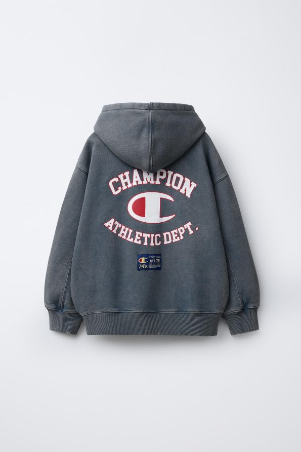 Faded-Effect Hoodie Champion ® X Zara