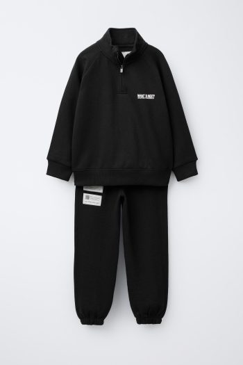 Zip-Up Sweatshirt and Jogger Set