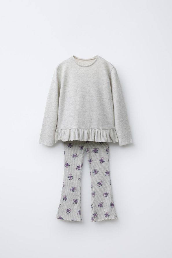 Printed Soft Touch T-Shirt and Leggings Set