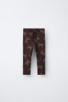 Printed Ribbed Leggings