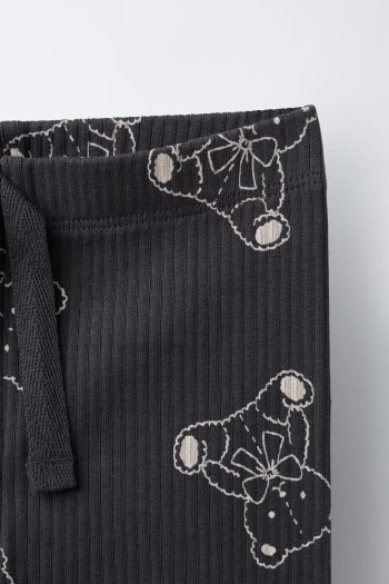 Printed Ribbed Leggings