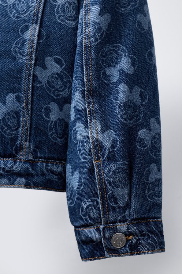 Minnie Mouse Denim Jacket with Faux Shearling