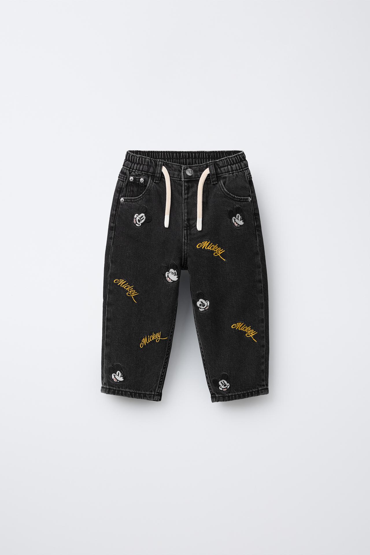 04441689800-e1.jpg Embroidered Mickey Mouse Baggy Jeans