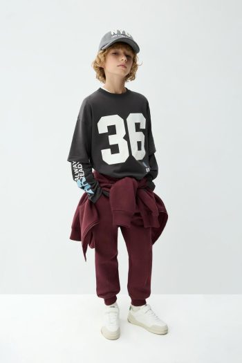 Cotton Pants with Stitch Details