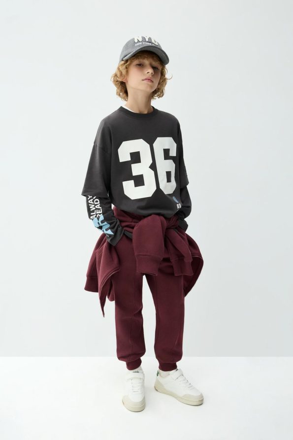 Cotton Pants with Stitch Details