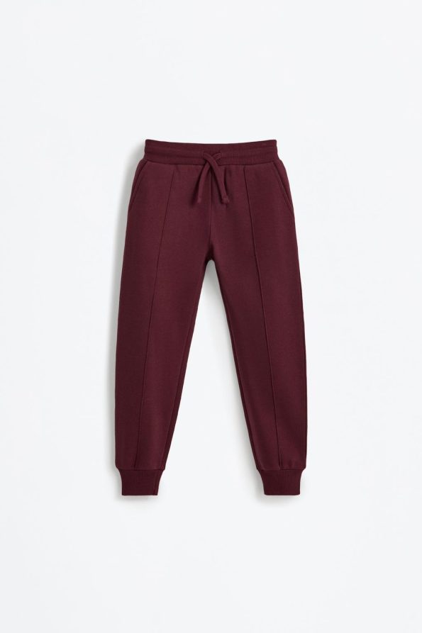 Cotton Pants with Stitch Details