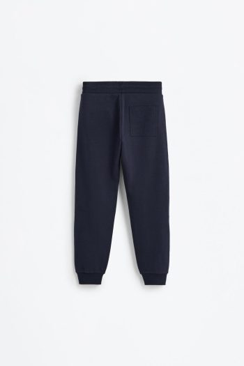 Cotton Jogger Pants with Ottoman Fabric