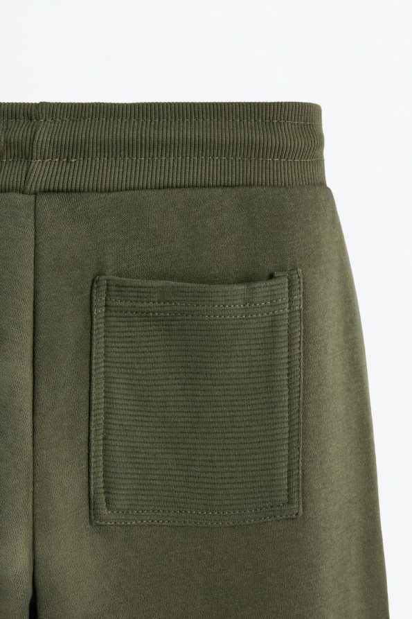 Cotton Jogger Pants with Ottoman Fabric