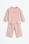 Towel-Effect Sweatshirt and Pants Set