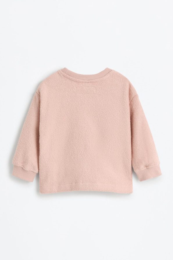 Towel-Effect Sweatshirt and Pants Set