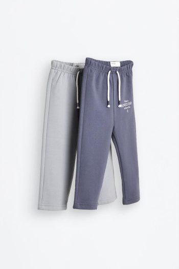 2-Pack Contrast Cotton Pants