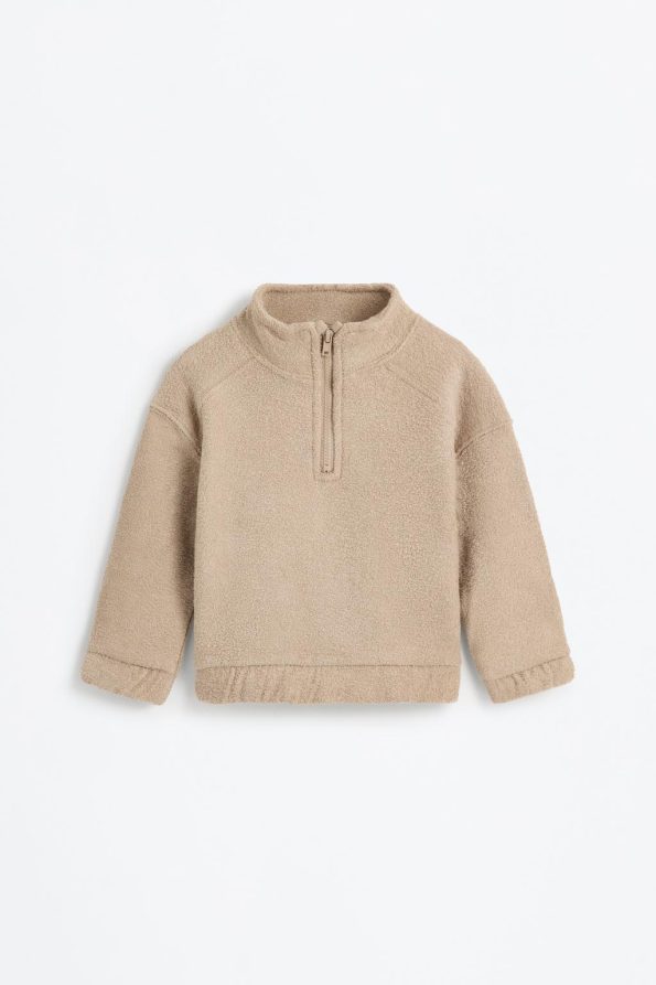 Towel Effect Sweatshirt and Pants Set