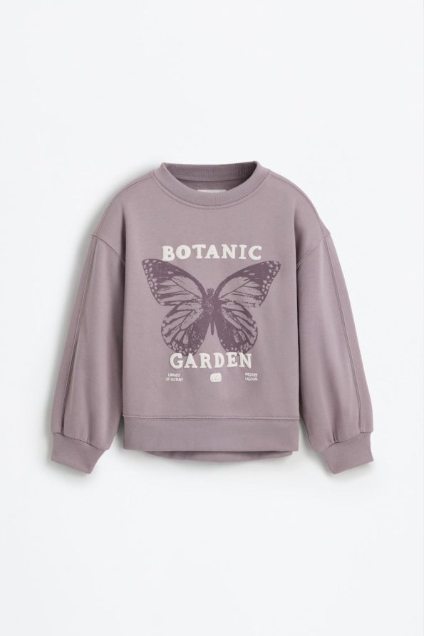 Textured Print Sweatshirt