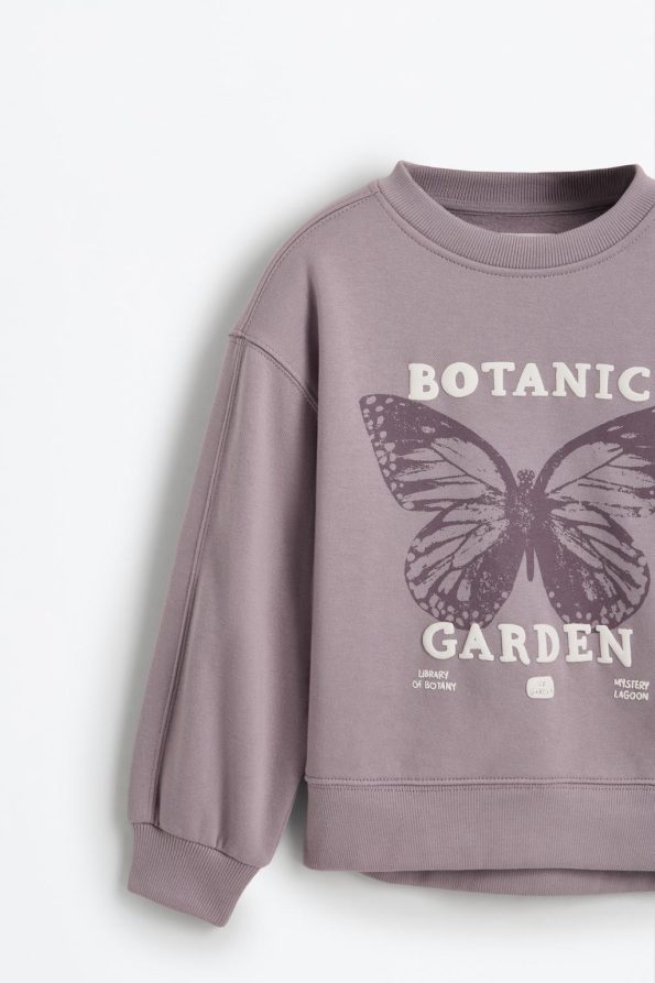 Textured Print Sweatshirt