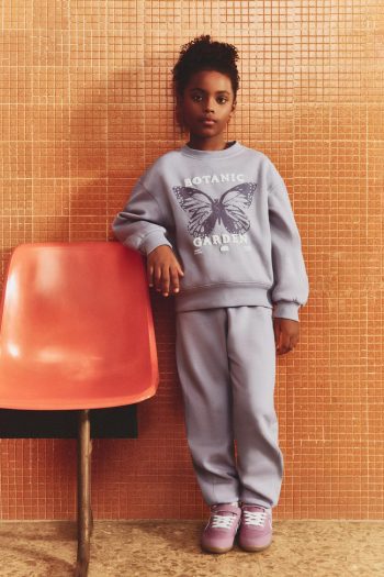 Textured Print Sweatshirt