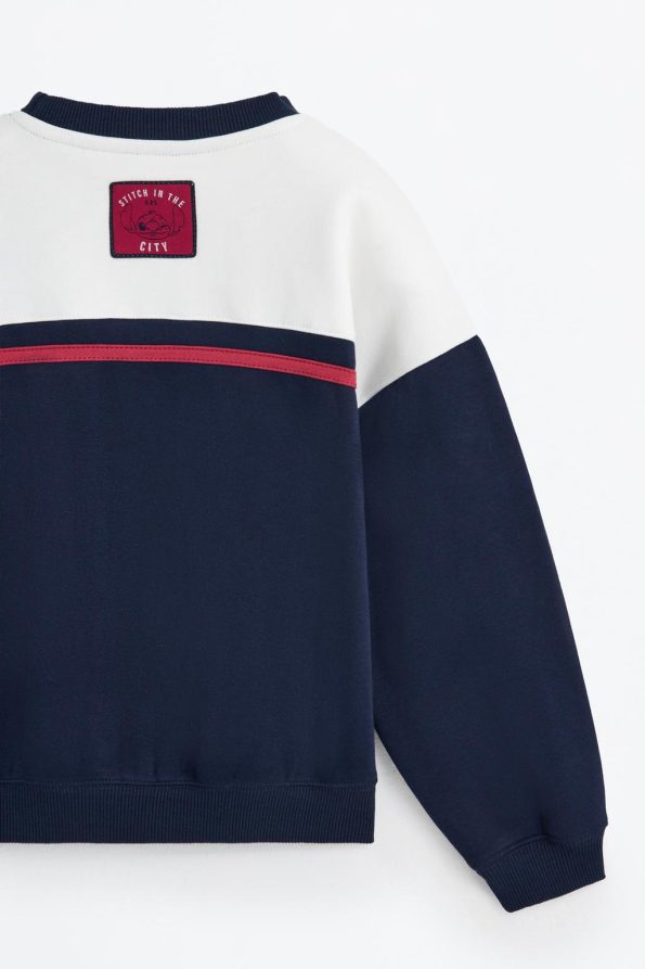 Stitch ©Disney Color Block Sweatshirt