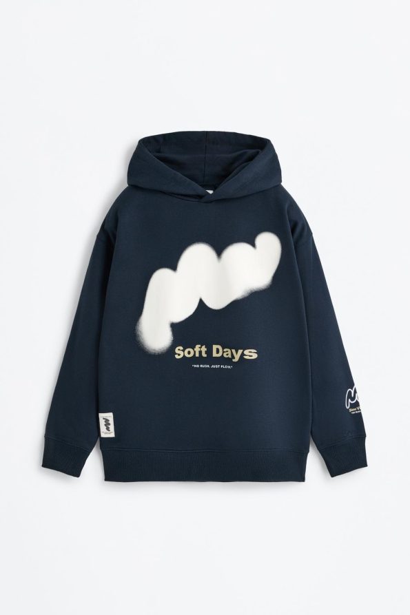 Printed Hooded Sweatshirt