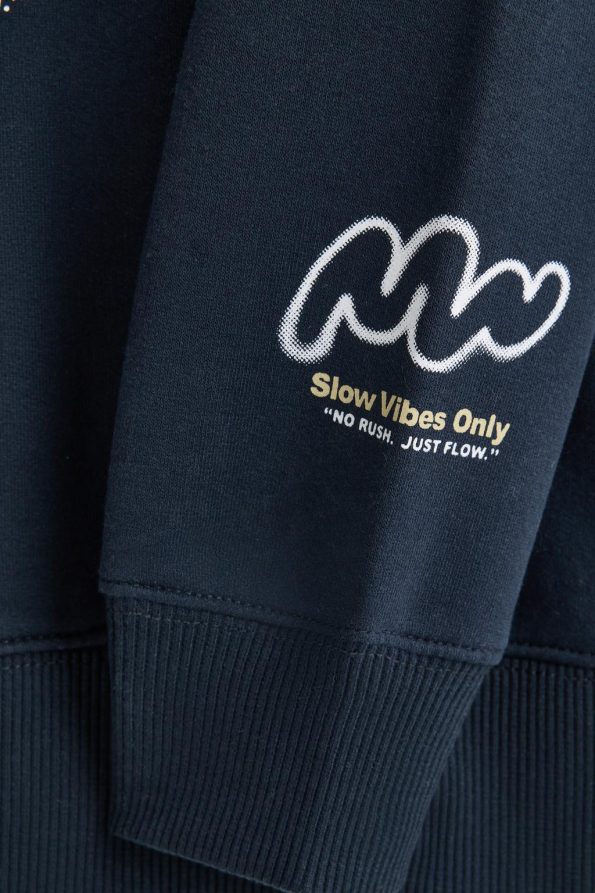 Printed Hooded Sweatshirt
