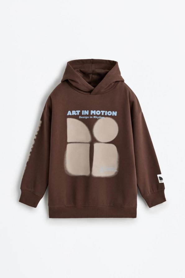 Printed Hooded Sweatshirt