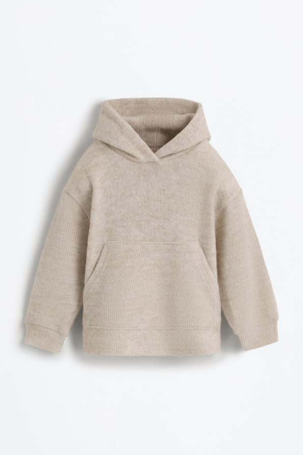 Hooded Sweatshirt with Detailed Cut