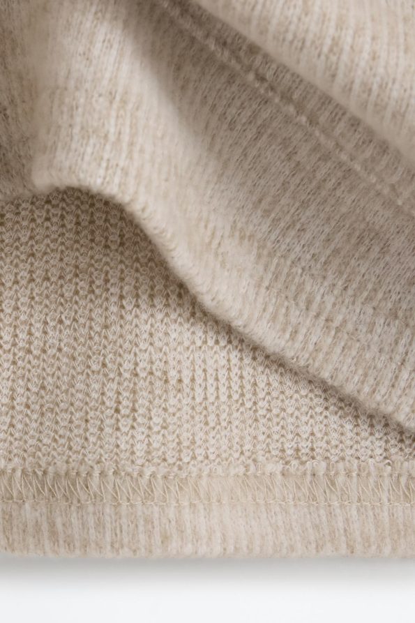 Hooded Sweatshirt with Detailed Cut