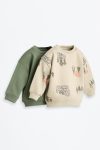 2-Pack Contrast Sweatshirts