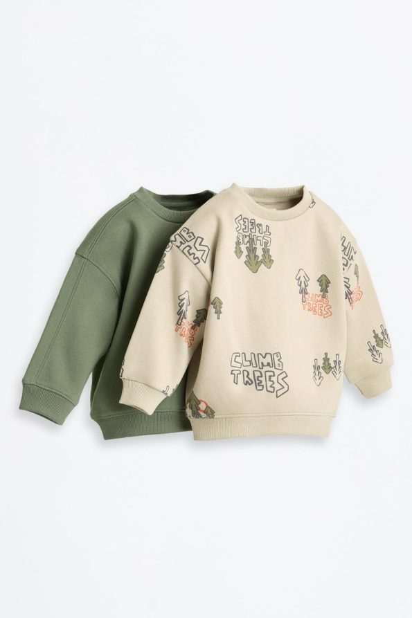 2-Pack Contrast Sweatshirts