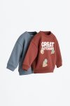 2-Pack Contrast Sweatshirts