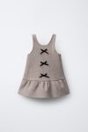 Velvet Bow Pinafore Dress