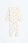 Patterned Interlock Pajama Set