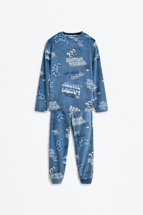 Velvet Long Pajama Set