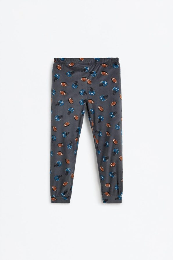 Patchwork Fleece Pajama Set