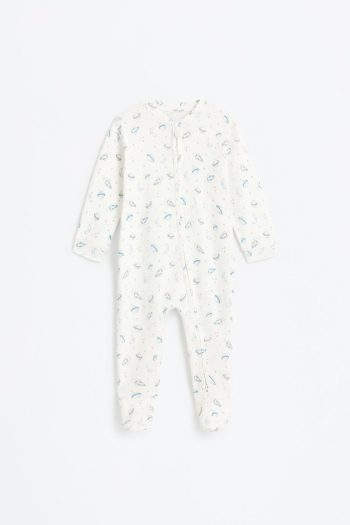 Interlock Zippered Pajama Onesie