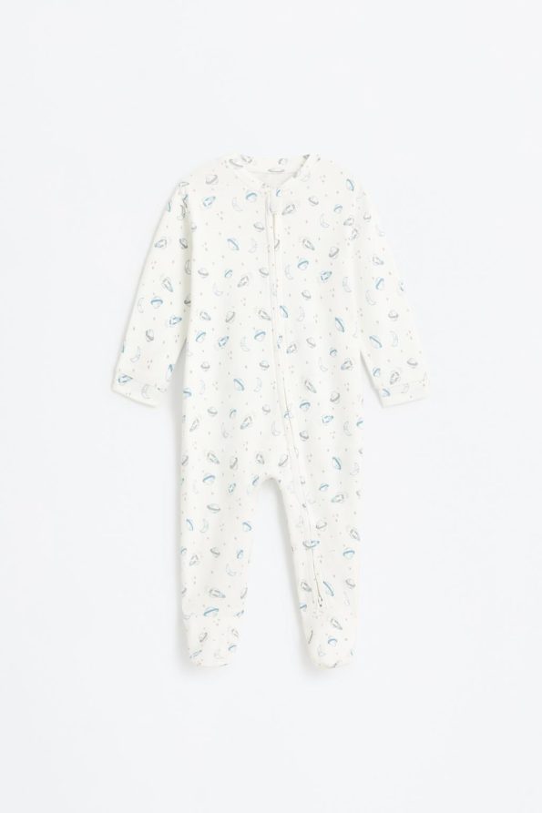 Interlock Zippered Pajama Onesie