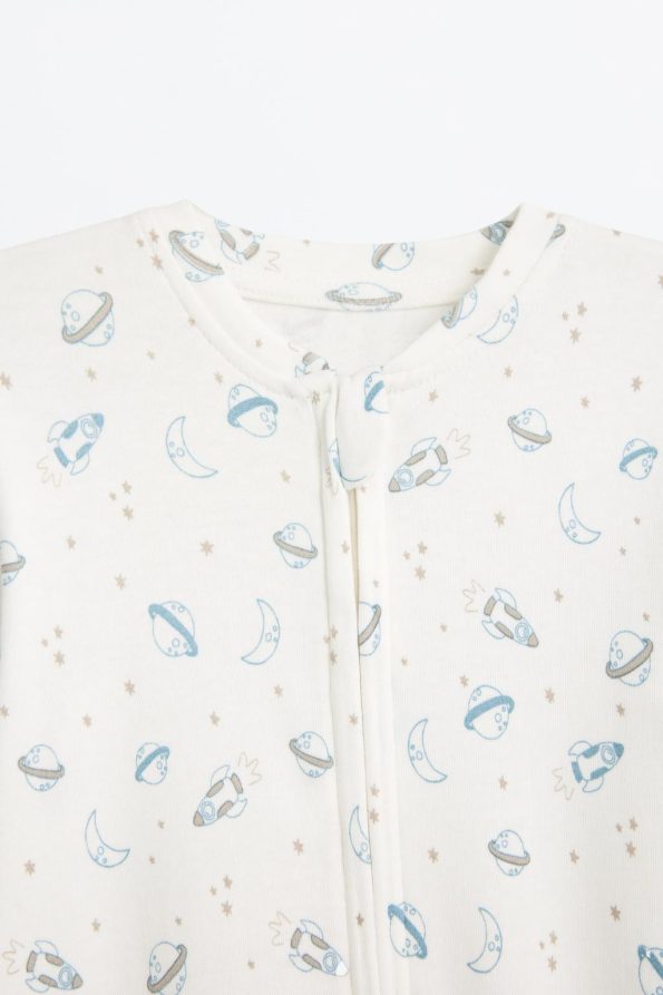 Interlock Zippered Pajama Onesie