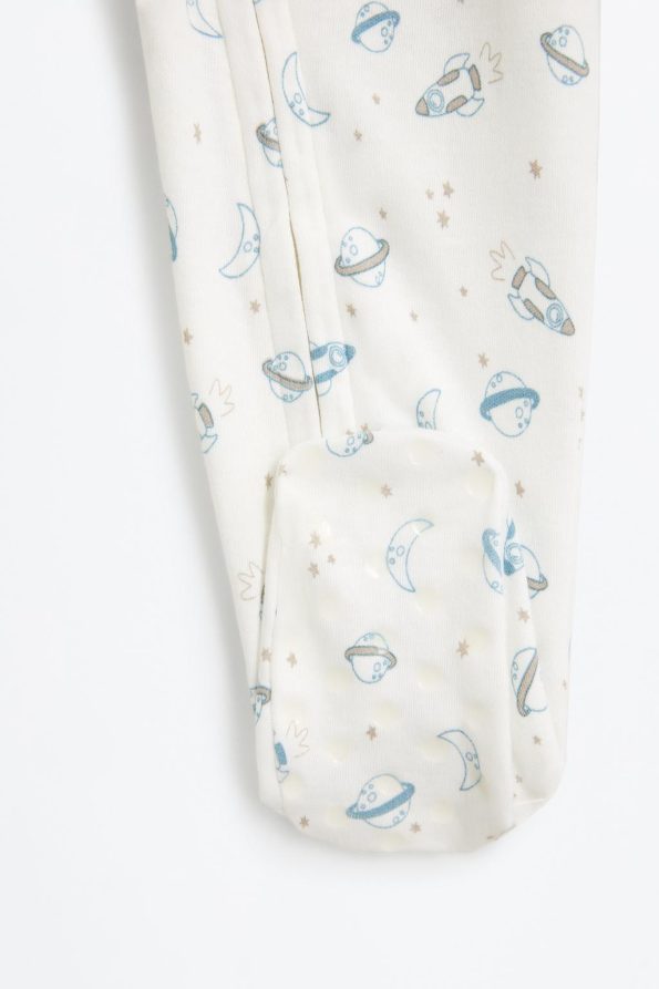 Interlock Zippered Pajama Onesie