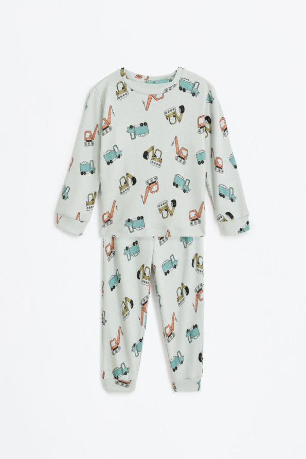 Printed Interlock Pajama Set