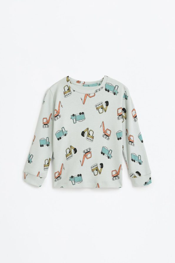 Printed Interlock Pajama Set