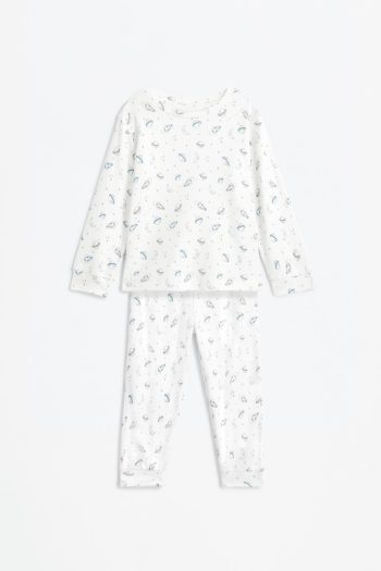 Printed Interlock Pajama Set