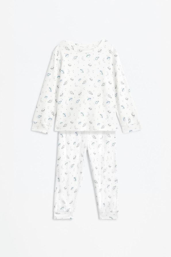 Printed Interlock Pajama Set